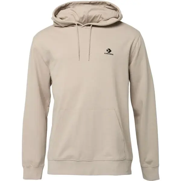Converse STANDARD FIT LEFT CHEST STAR CHEV EMB HOODIE FT Pánska mikina, béžová, veľkosť