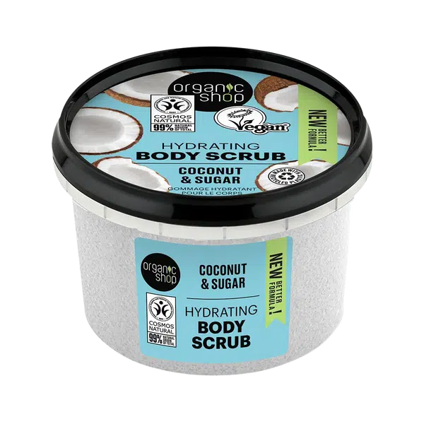 ORGANIC SHOP Hydratační tělový peeling Kokos a cukr 250 ml