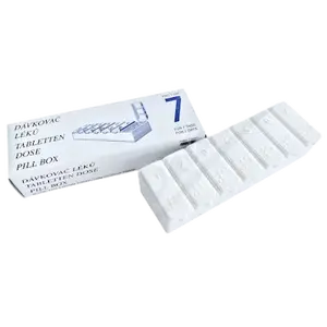 PILLBOX Dávkovač léků pro 7 dní dělený