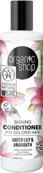ORGANIC SHOP Rozjasňující kondicionér pro barvené vlasy Leknín a amarant 280 ml