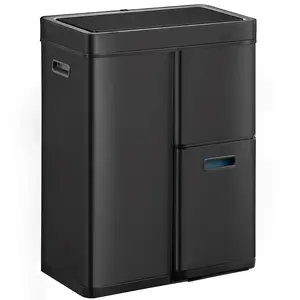 Odpadkový koš Eko Mirage plus 30+15+15l černý 933860