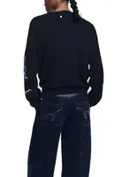 Desigual dámský svetr s květinovým vzorem