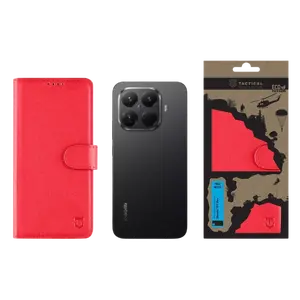 Flipové pouzdro Tactical Field Notes pro Xiaomi 15T Pro, červená