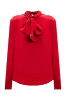 Červená halenka s mašlí