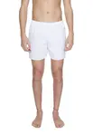 Biele pánske kúpacie kraťasy Ea7
