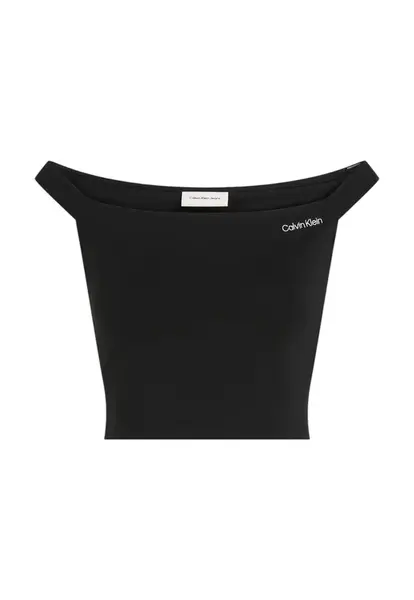Calvin Klein černý top s lodičkovým výstřihem