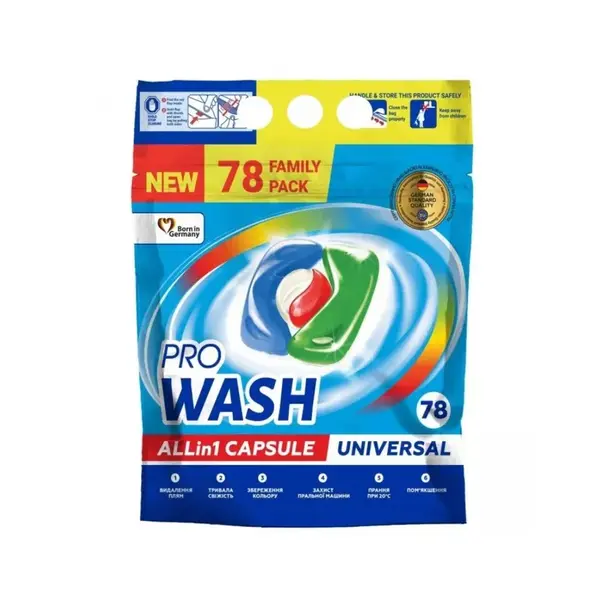 Pro Wash univerzálne kapsule 78 ks