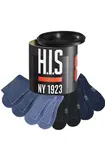 H.I.S Ponožky  námornícka modrá / dymovo modrá / modrá melírovaná / čierna