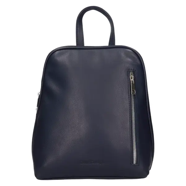 Kožený dámský batoh SendiDesign Makka - tmavě modrá