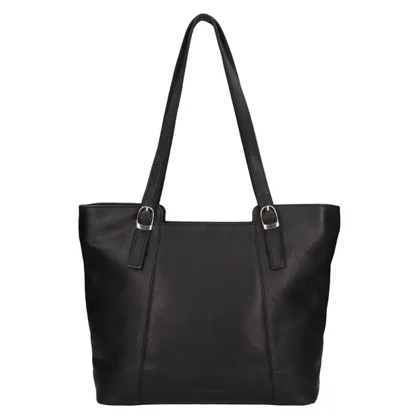 Kožená dámská kabelka přes rameno SendiDesign Marle - černá