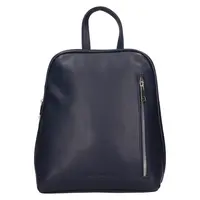 Kožený dámský batoh SendiDesign Makka - tmavo modrá