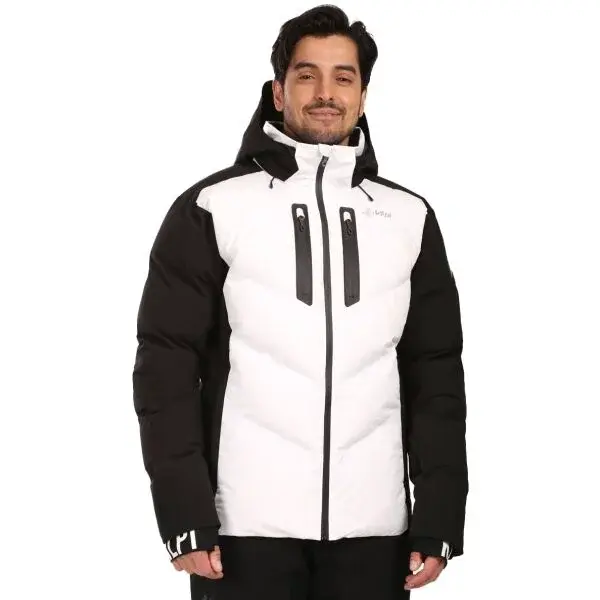 KILPI SKIMMIO Pánska lyžiarska bunda, biela, veľkosť