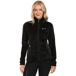 KILPI SKATHI Dámska chlpatá flísová mikina, čierna, veľkosť