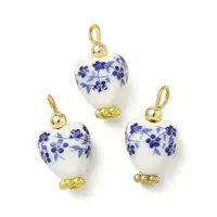 Handmade Printed Porcelain Pendants