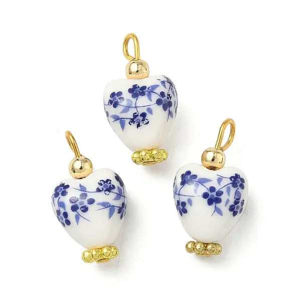 Handmade Printed Porcelain Pendants