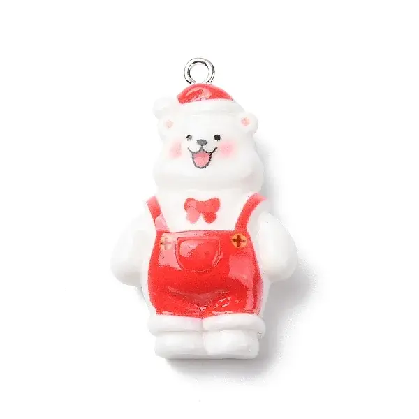 Christmas Opaque Resin Pendants