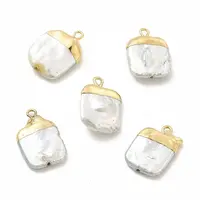 Baroque Natural Keshi Pearl Pendants
