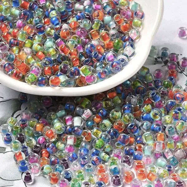 Transparent Glass Round Seed Beads