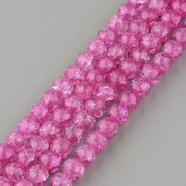 Synthetic Crackle Quartz Beads Strands