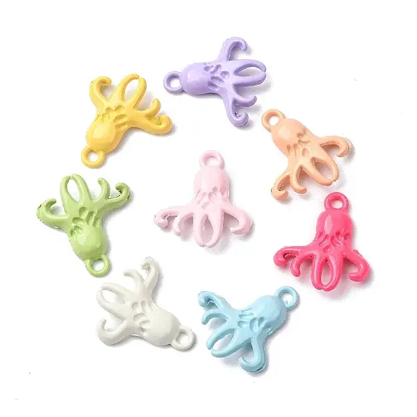 Spray Paint Alloy Pendants