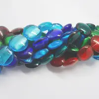 Handmade Silver Foil Glass Beads