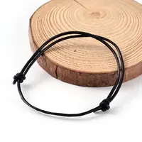 Adjustable Cowhide Leather Cord Bracelet Making