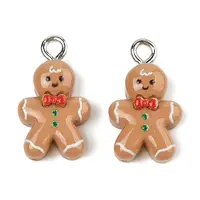 Christmas Theme Opaque Resin Pendants