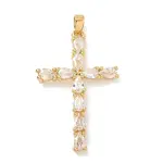 Brass Micro Pave Cubic Zirconia Pendants