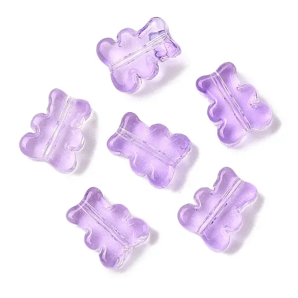 Transparent Spray Paint Glass Beads