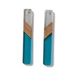 Transparent Resin & Walnut Wood Big Pendants