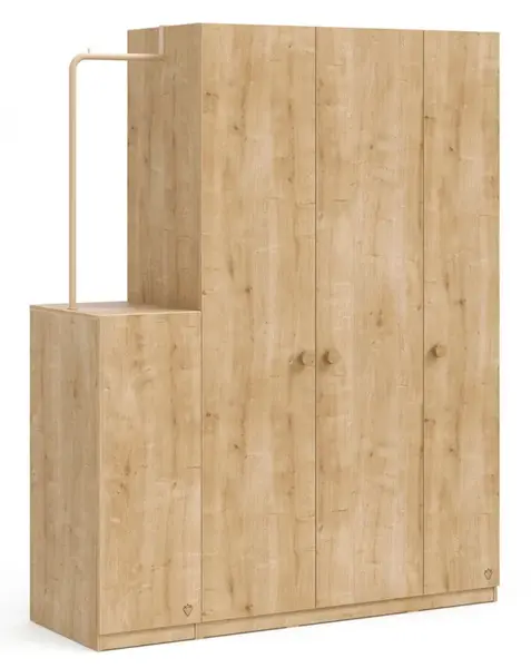 Bočný vešiak k šatníkovej skrini cody - dub
