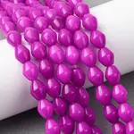 Natural Dyed White Jade Beads Strands