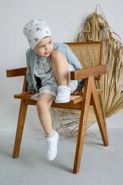 Kojenecká čepice Jamiks JASON béžová barva, z tenké pleteniny, JWH054