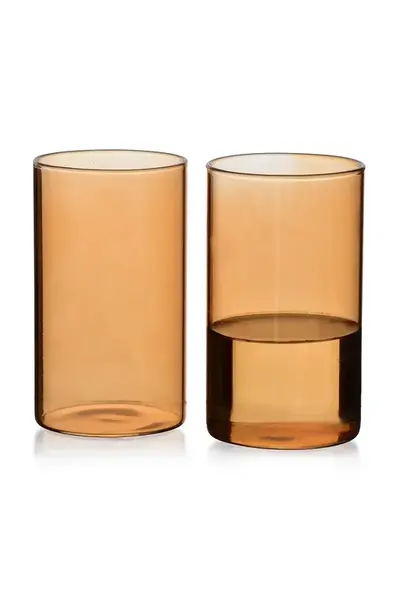 Sada skleniček Affek Design Romanie 380 ml 4-pack oranžová barva