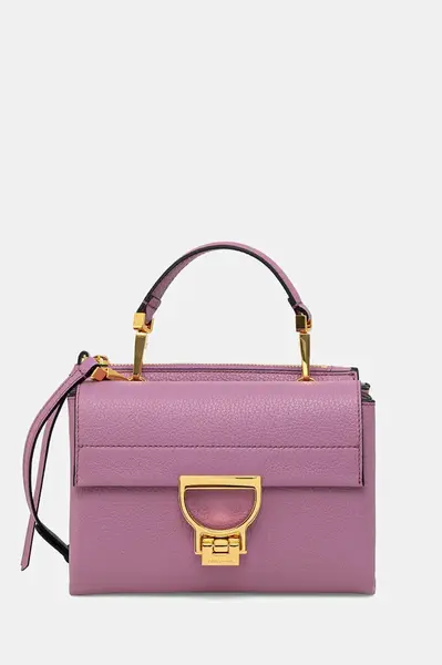 Kožená kabelka Coccinelle černá barva, E1 MD5 55 B7 01