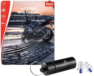 HASPRO Moto špunty do uší na motocykl 2 ks