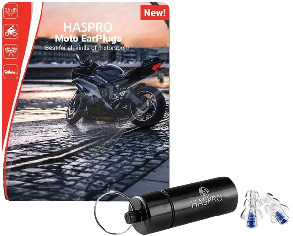 HASPRO Moto špunty do uší na motocykl 2 ks