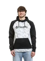 Meatfly pánská technická mikina Gravel White Mountains | Černá | Velikost XL