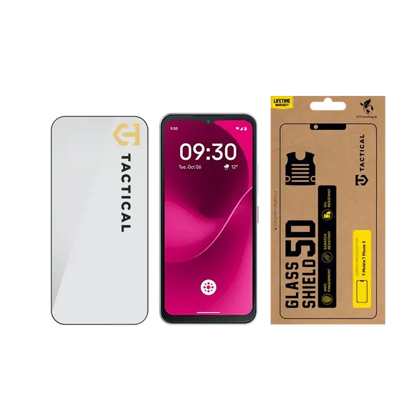 Tvrzené sklo Tactical Glass Shield 5D pro T-Mobile T Phone 3, černá