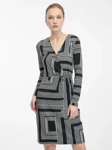 Čierne vzorované šaty ORSAY