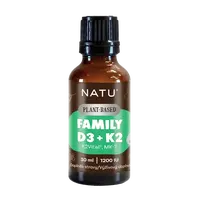 NATU Plant-Based, Family Vitamin D3+K2 (MK-7) vegan 30 ml