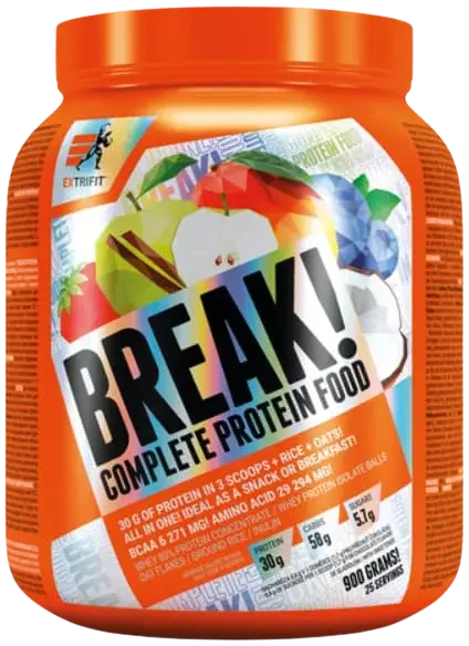 EXTRIFIT Protein Break! Food borůvka 900 g
