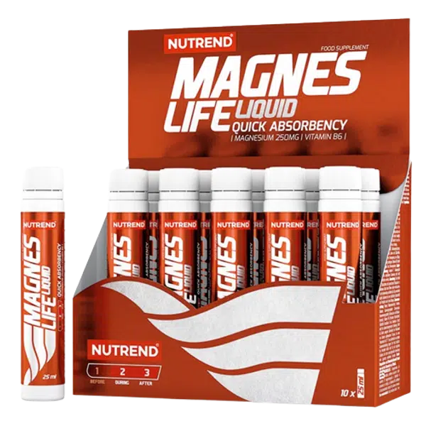 NUTREND Magneslife Liquid třešeň 10 x 25 ml