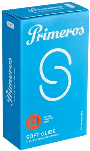 PRIMEROS Soft Glide kondomy se zvýšenou dávkou lubrikace 12 ks