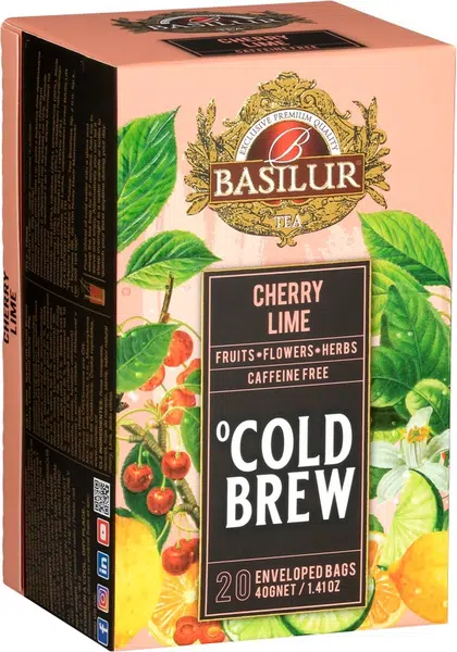 BASILUR Cold Brew Cherry Lime sáčky 20 x 2 g