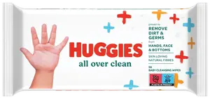 HUGGIES® Vlhčené ubrousky Single All Over Clean 56 ks