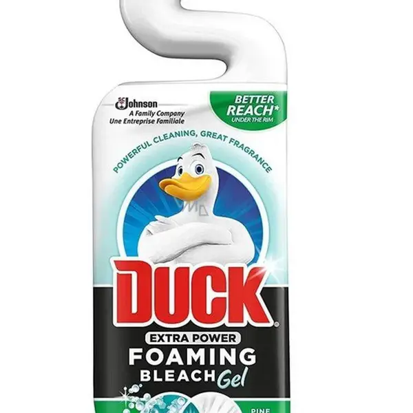 DUCK Extra Power Pine pěnivý bělící WC gel 750 ml
