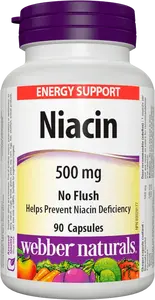WEBBER NATURALS Niacin 500mg 90 kapslí