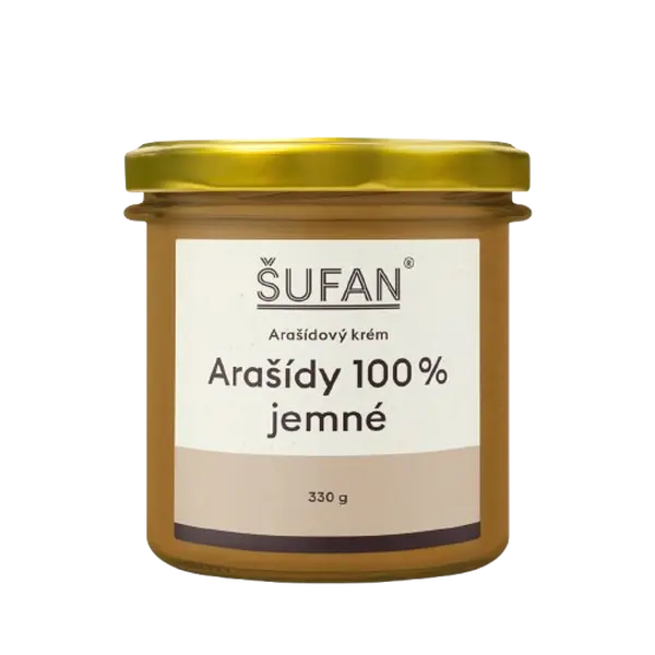 ŠUFAN Arašídové máslo 100% jemné 330 g