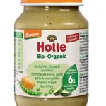 HOLLE Bio Brambor, hrášek a cuketa 190 g